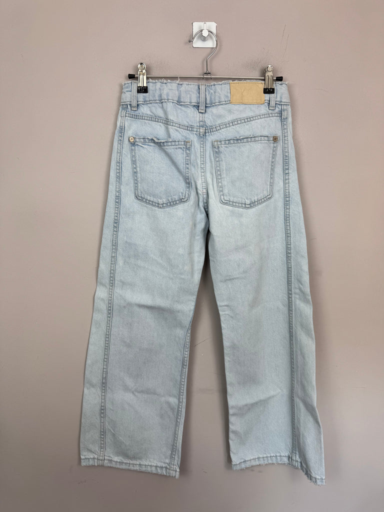 Zara Wide Leg Light Wash Jeans 10y Second hand children - sweet pea preloved 