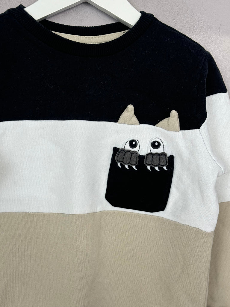 Secondhand Childrens Next Monster Pocket Sweatshirt 4-5y