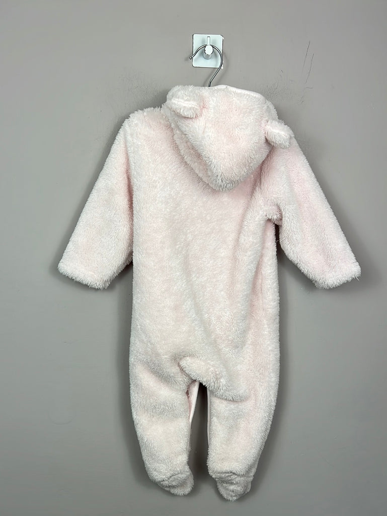 Little White Company pink fleece romper - Sweet Pea Preloved