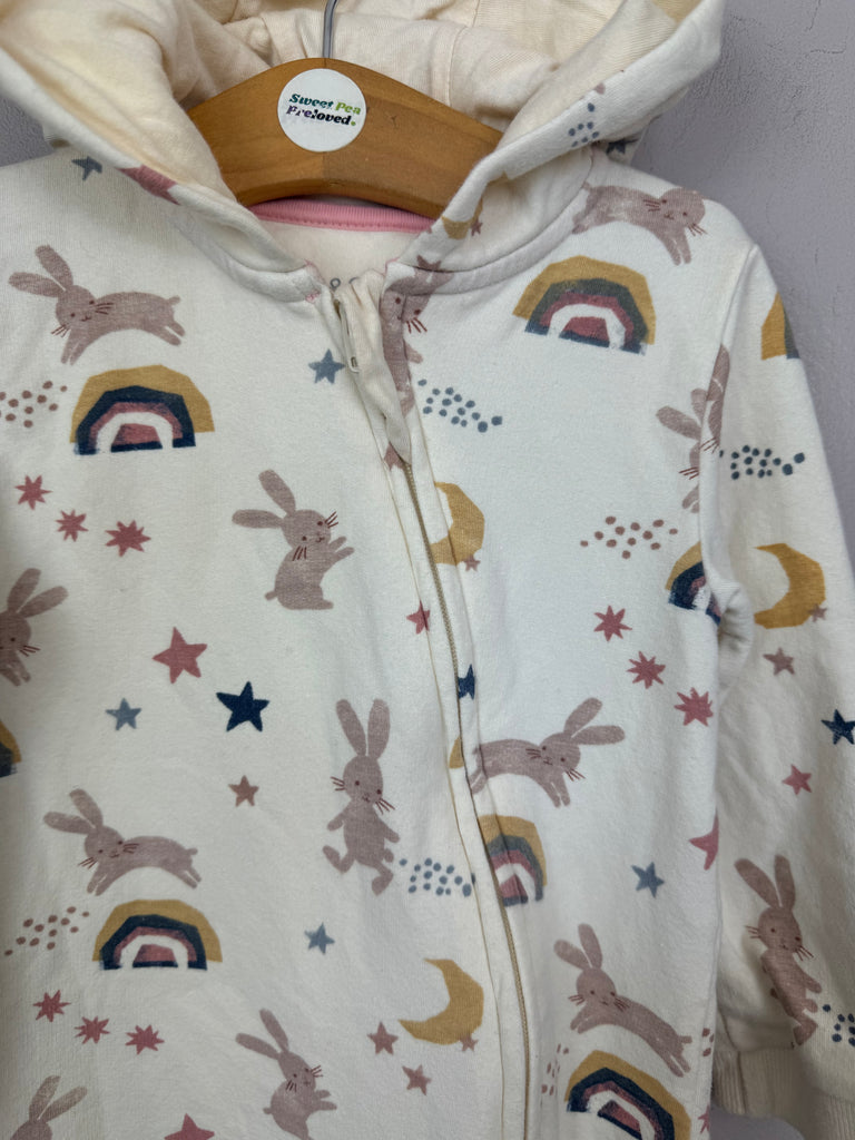 Preloved baby M&S rainbow zipped romper 12-18m