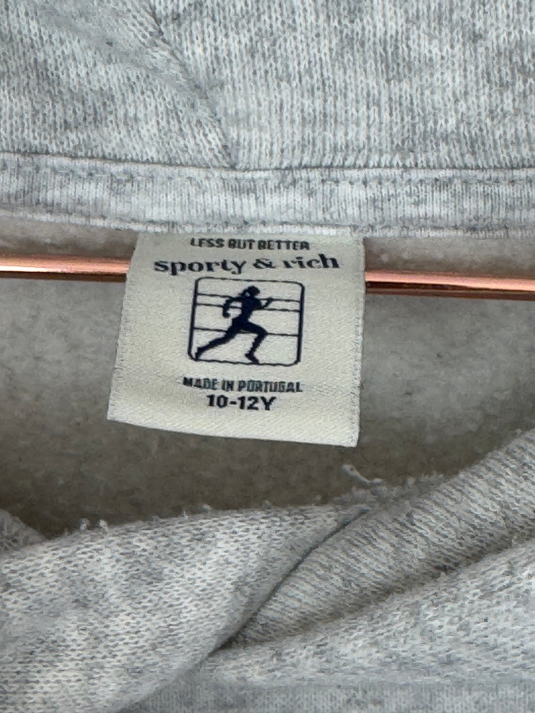 Sporty & Rich Grey Hoodie 10-12y