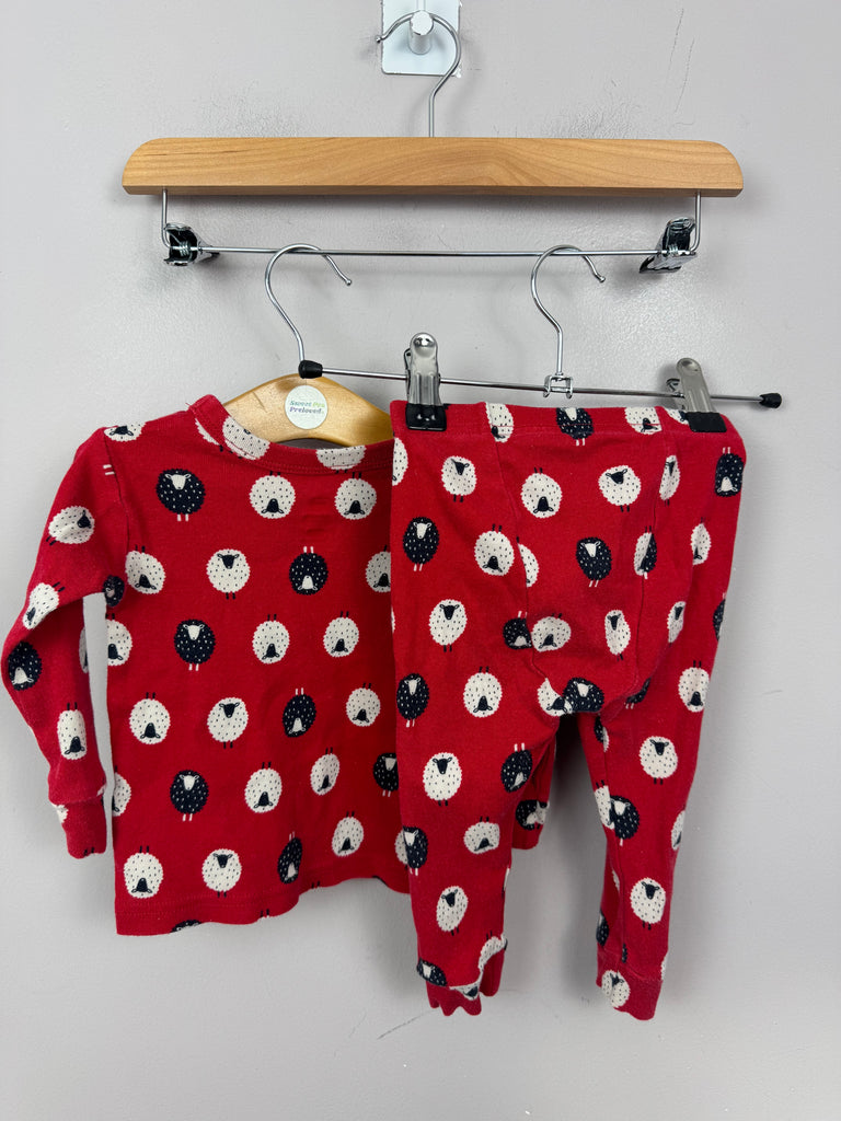 Secondhand Baby Gap red sheep pjs 12-18m