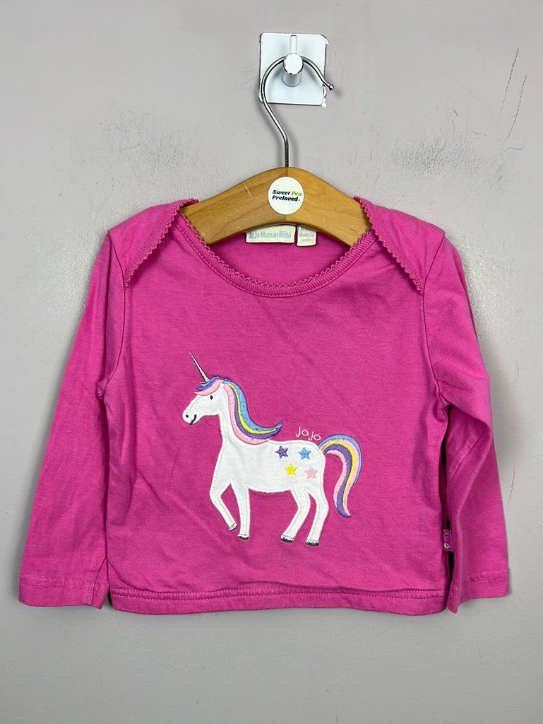 Pre Loved Baby Jojo maman bebe unicorn t-shirt 6-12m