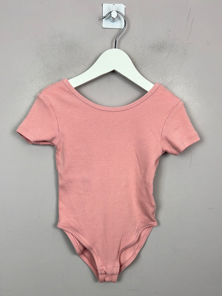 Preloved girls Next ribbed bodysuit 6y