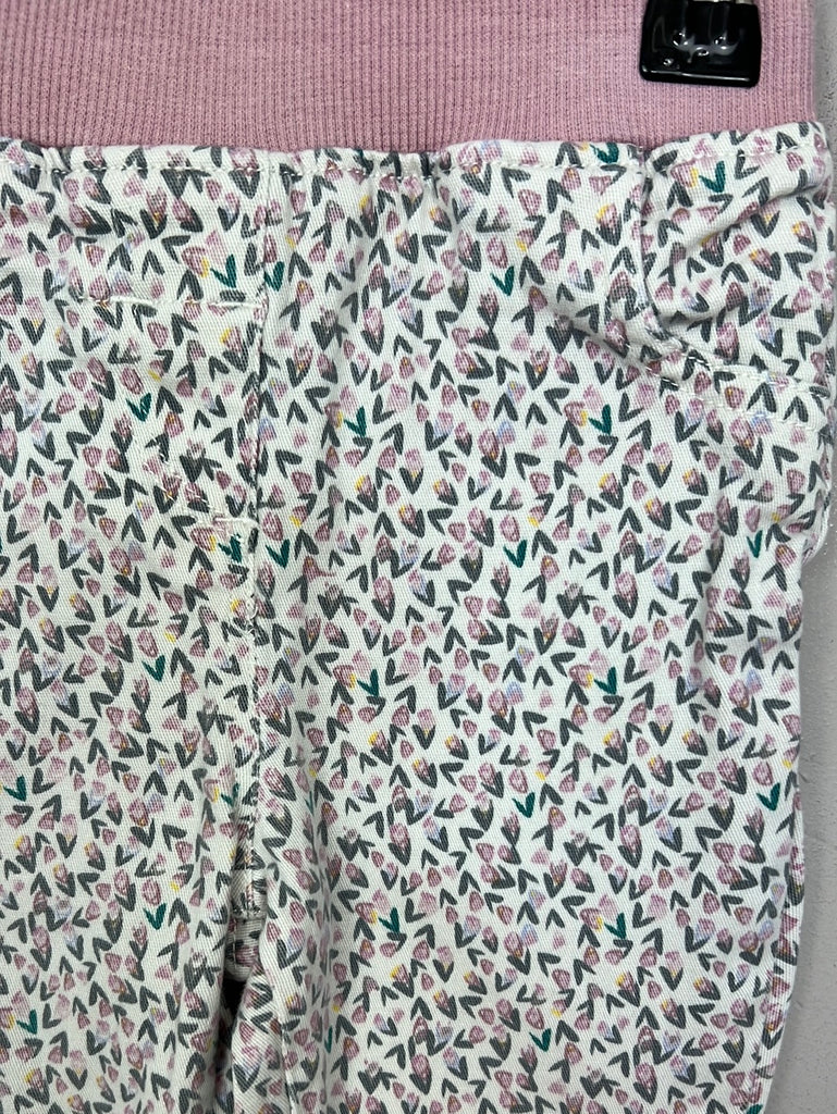 Secondhand baby Mamas & Papas floral twill trousers 9-12m