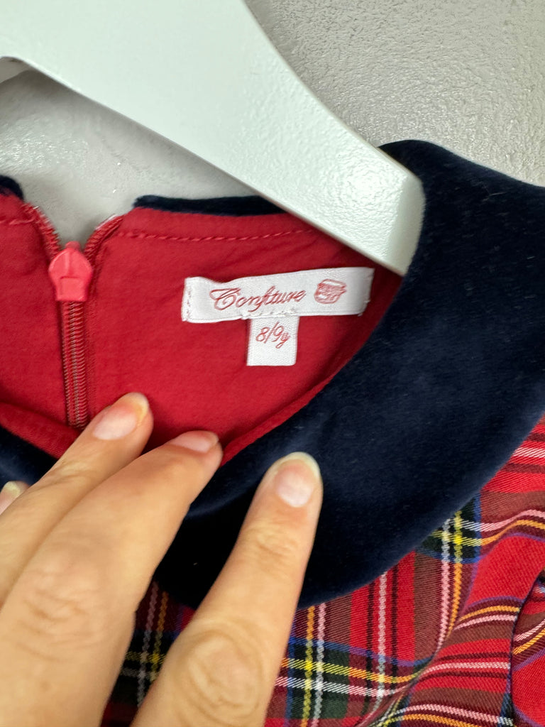 Second Hand Confiture Red Tartan Dress 8-9y