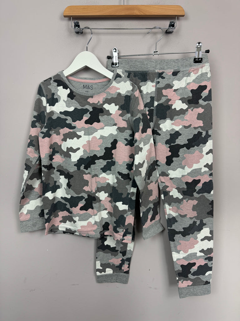 M&S grey Camo PJs 9-10y - Sweet Pea Preloved