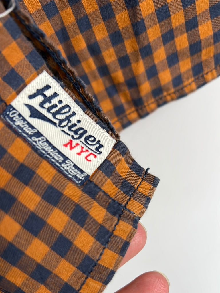 Tommy Hilfiger tan check shirt 12y