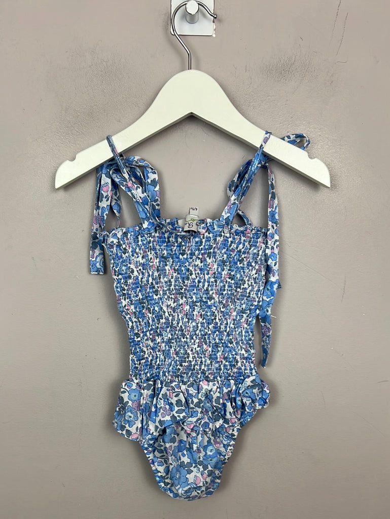 Lily Rose Liberty Blue Romper - Sweet Pea Preloved Clothes 