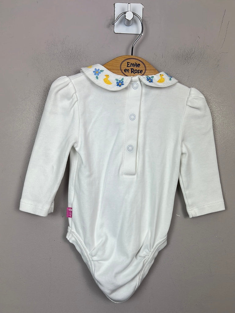 Jojo Maman Bebe duckling embroidered bodysuit 3-6m - Sweet pea preloved