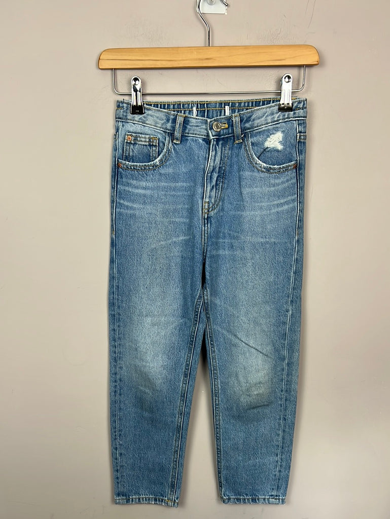 Second hand kids Zara mid wash mom fit jeans 9y