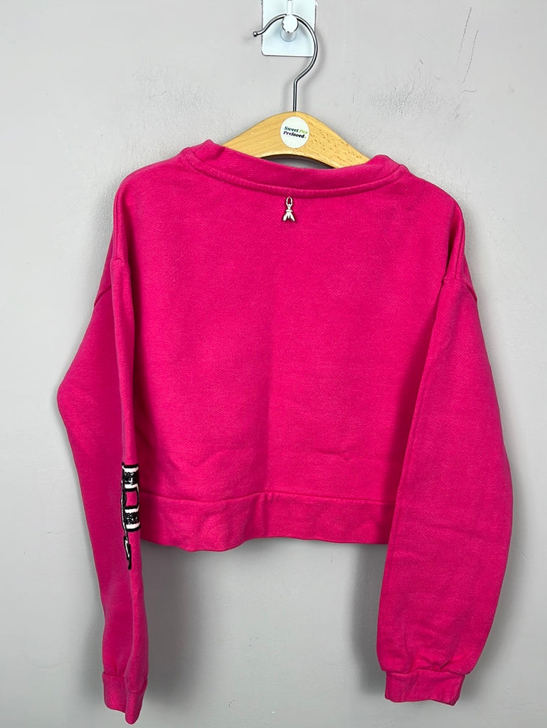 Patrizia Pepe Pink Cropped Sweatshirt 8-10y - sweet pea preloved 