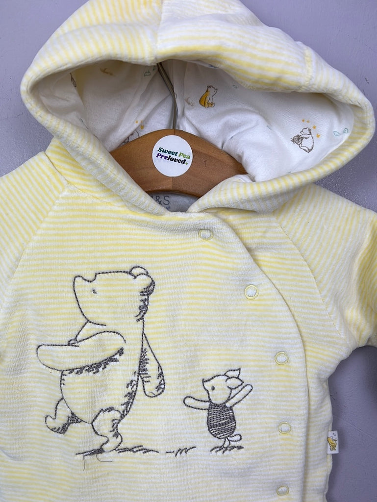 Secondhand baby 1m M&S Pooh Bear Velour Jacket