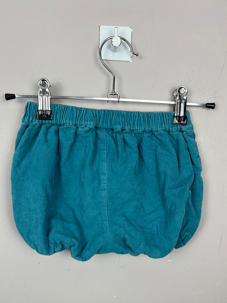 JoJo Maman Bebe Teal cord shorts 18-24m