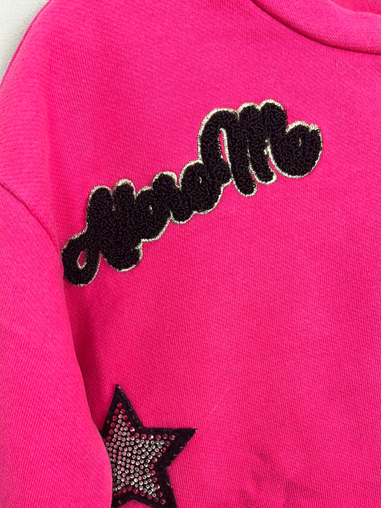 Second hand girls Patrizia Pepe Pink Cropped Sweatshirt 8-10y