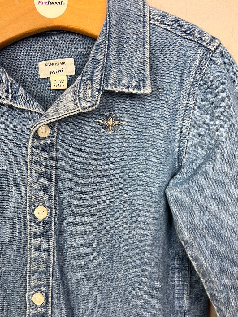 Secondhand baby River Island denim shirt 9-12m