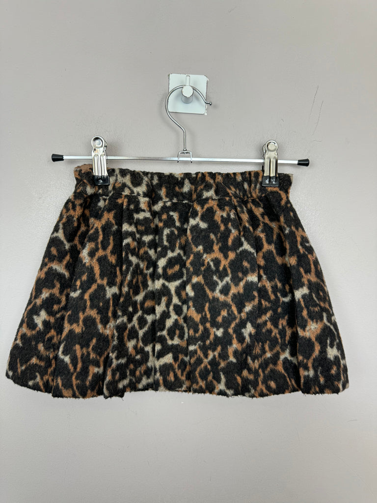 Preloved girls Next leopard skirt 2-3y