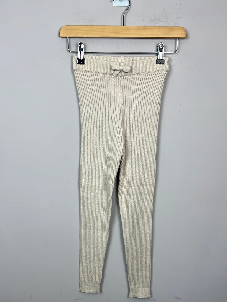 Secondhand kids Mayoral oat knit leggings 10y