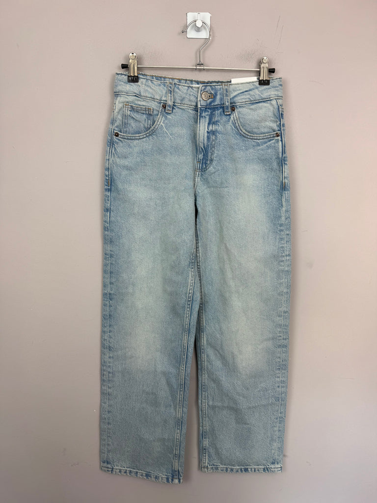 Zara Straight light wash jeans 11-12y BNWT second hand children - sweet pea preloved 