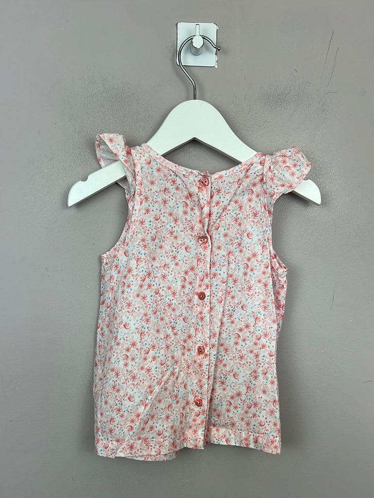 Second hand girls Lili Gaufrette bow top 2y