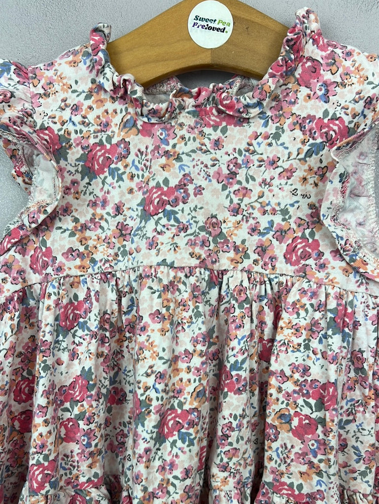 Next roses tiered jersey dress 18-24m - Sweet pea preloved 