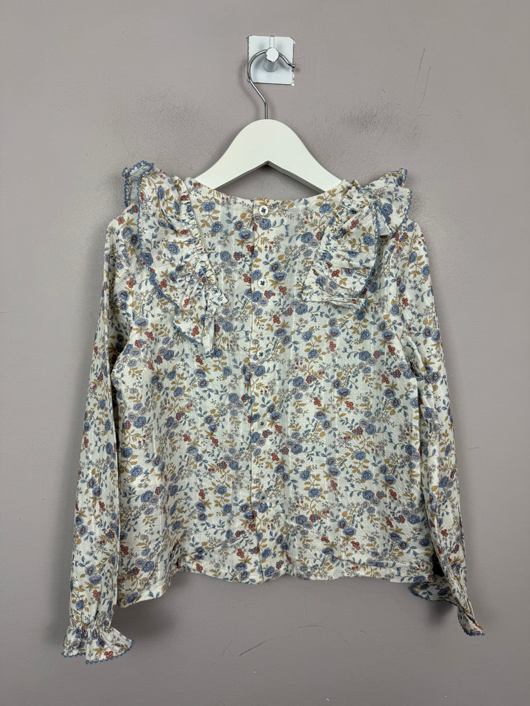 Second Hand Girls Coconut floral blouse