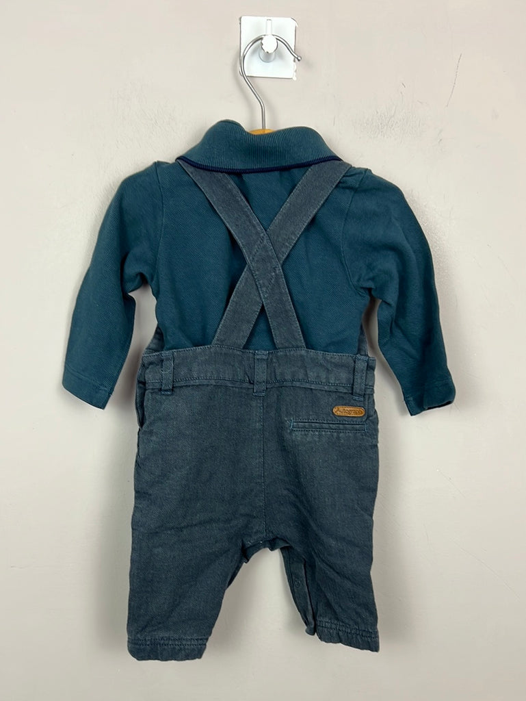 Autograph dungarees with polo 0-3m - Sweet Pea Preloved 