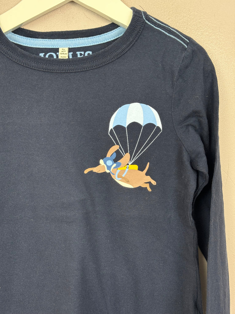 Second Hand Kids Joules Sky Dive Wrap Around Design T-shirt 4y