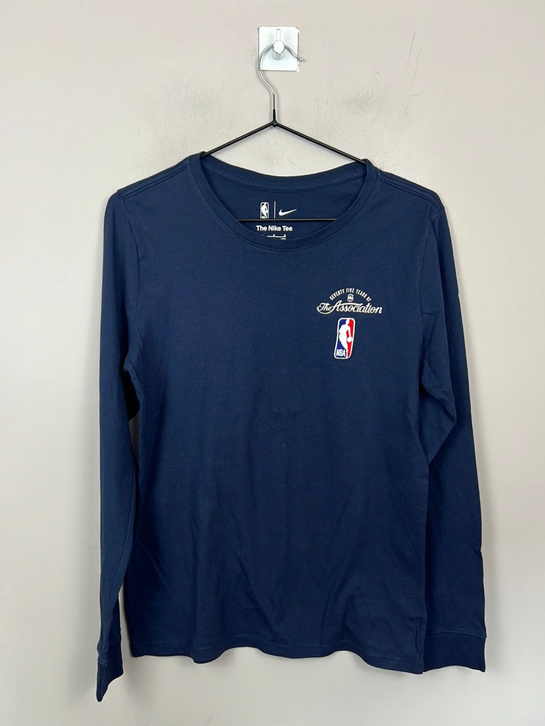 Preloved older kids Nike NBA Navy Long Sleeve T-shirt 14-16y