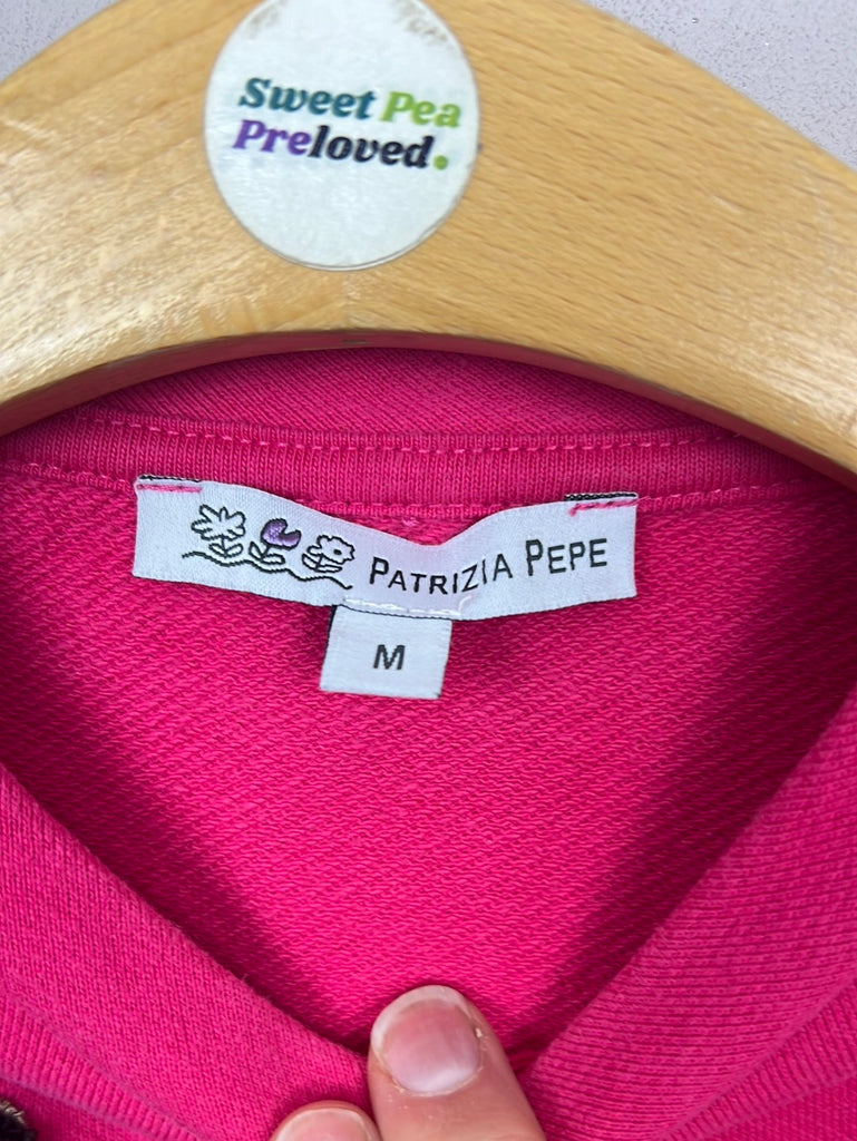 Secondhand Patrizia Pepe Pink Cropped Sweatshirt 8-10y