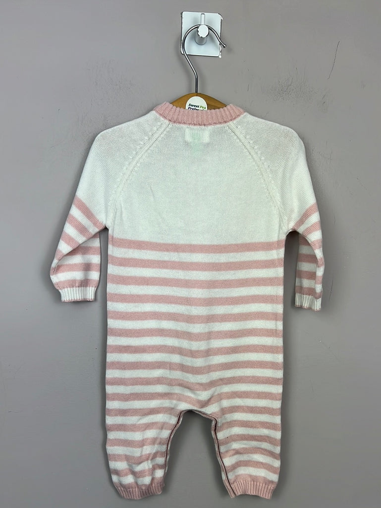 John Lewis Knit bunny romper 0-3m