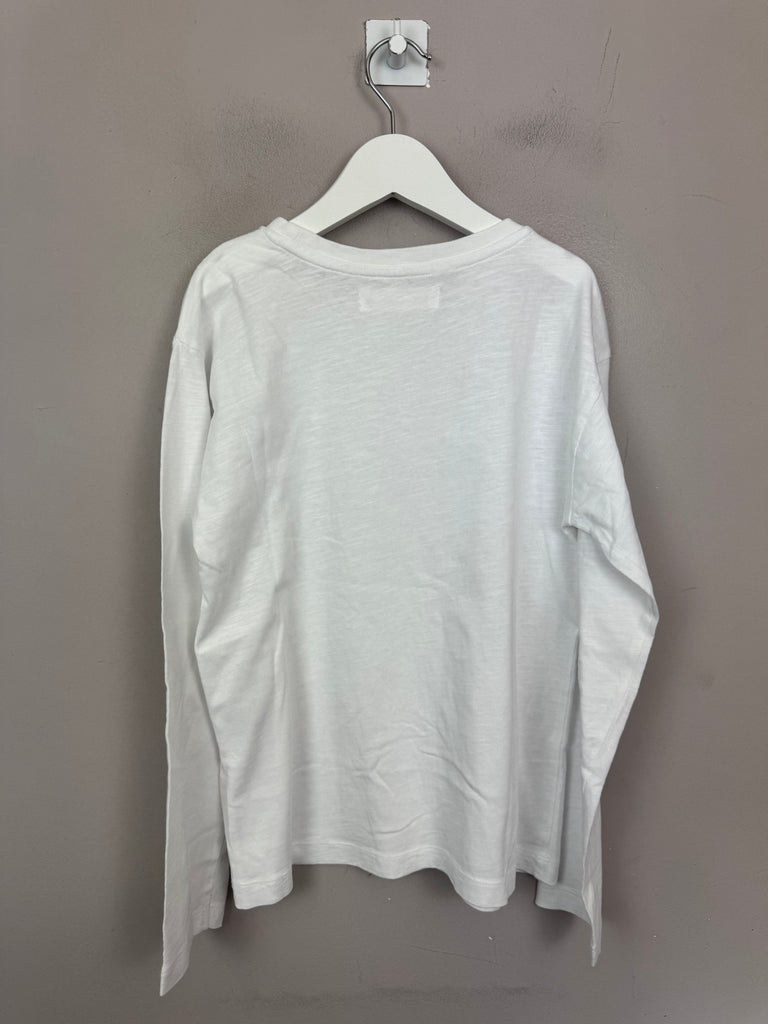 Zara White T-shirt 8-9y - sweet pea preloved 