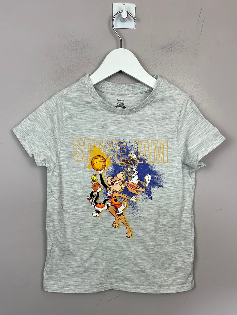 M&S Space Jam T-Shirt 8-9y - Sweet Pea Preloved