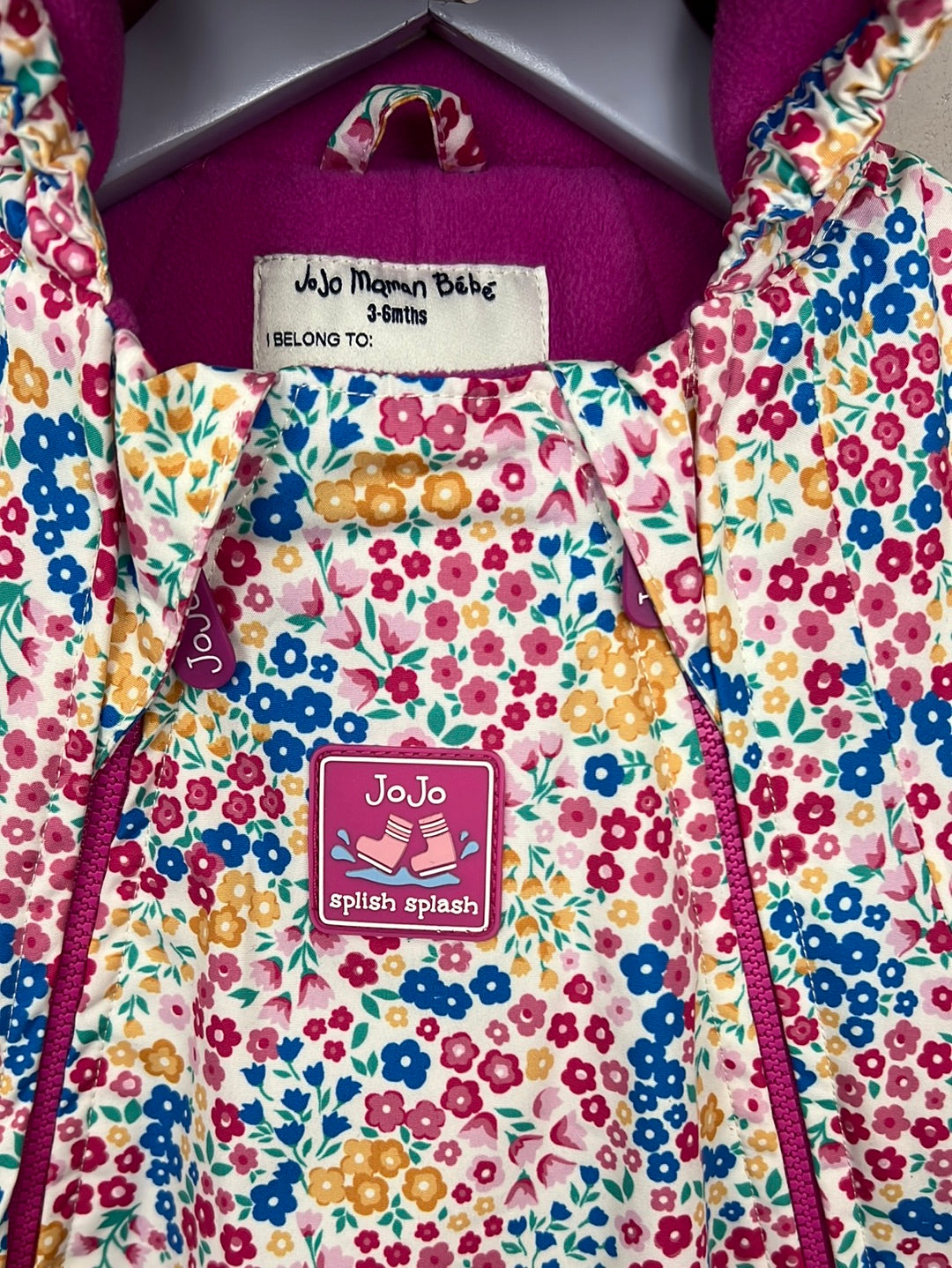 Jojo Maman Bebe floral waterproof snowsuit 3-6m – Sweet Pea