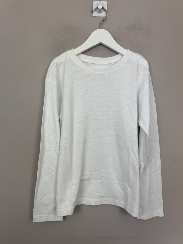Zara White T-shirt 8-9y preloved children - sweet pea preloved  