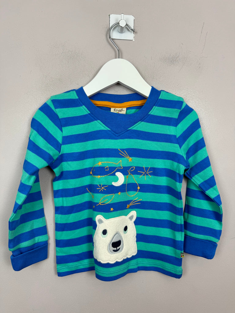 Preloved Frugi Polar Bear T-shirt 12-18m New