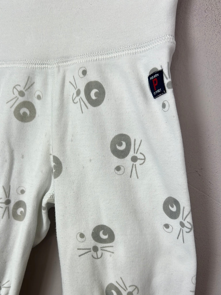 Second Hand baby Polarn O. Pyret character jersey pants 2-4m