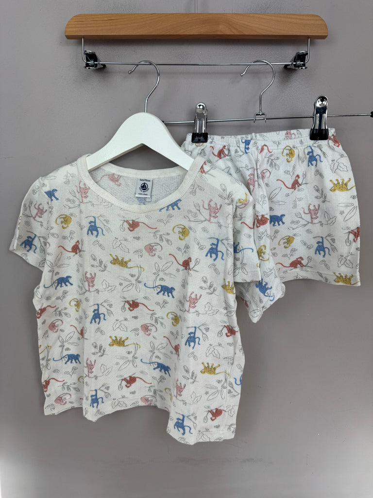 Petit Bateau monkey short pjs 6y - Sweet Pea Preloved