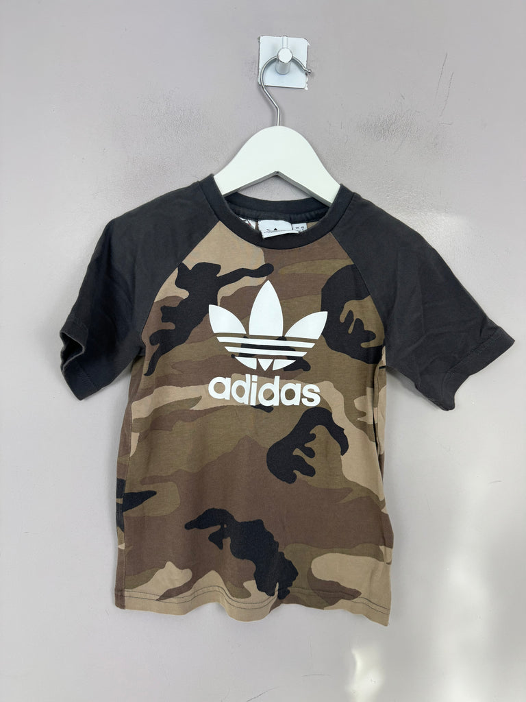 Adidas Camo Raglan T-shirt 4-5y - Sweet Pea Preloved Clothes