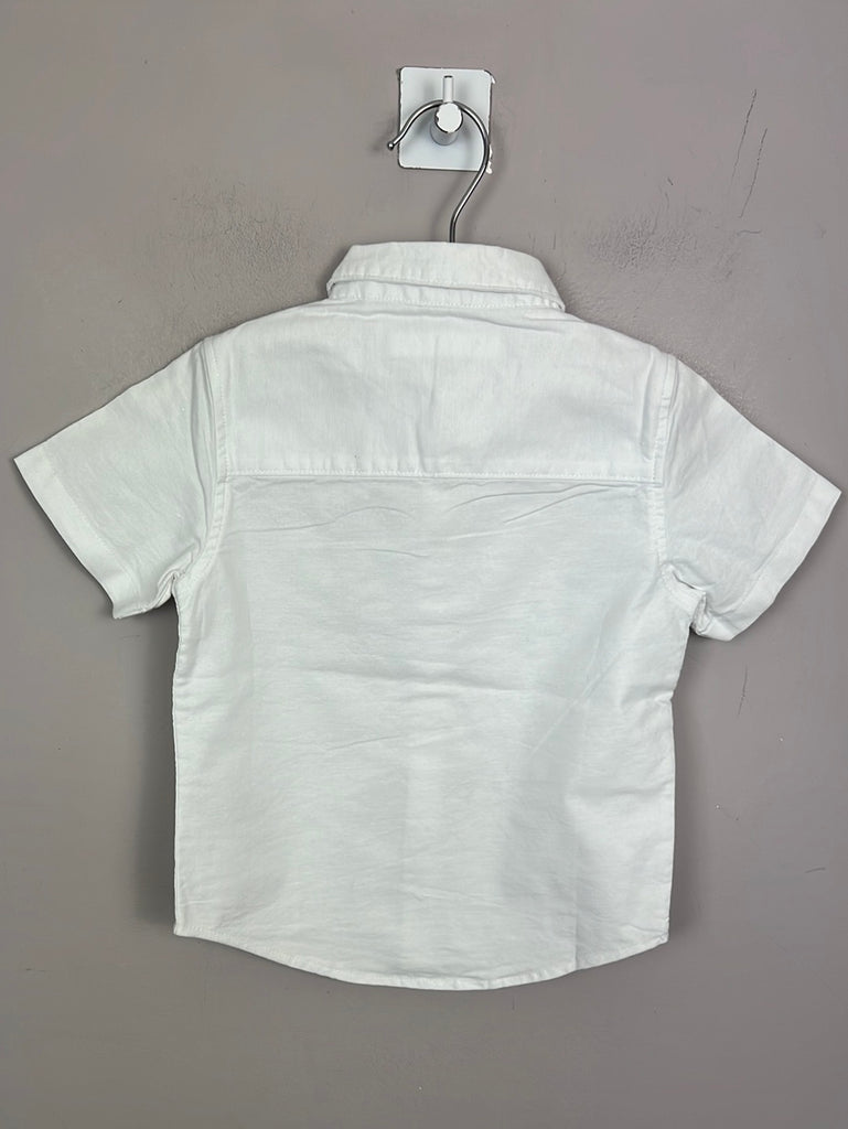 Secondhand baby Next white short sleeve oxford shirt 12-18m