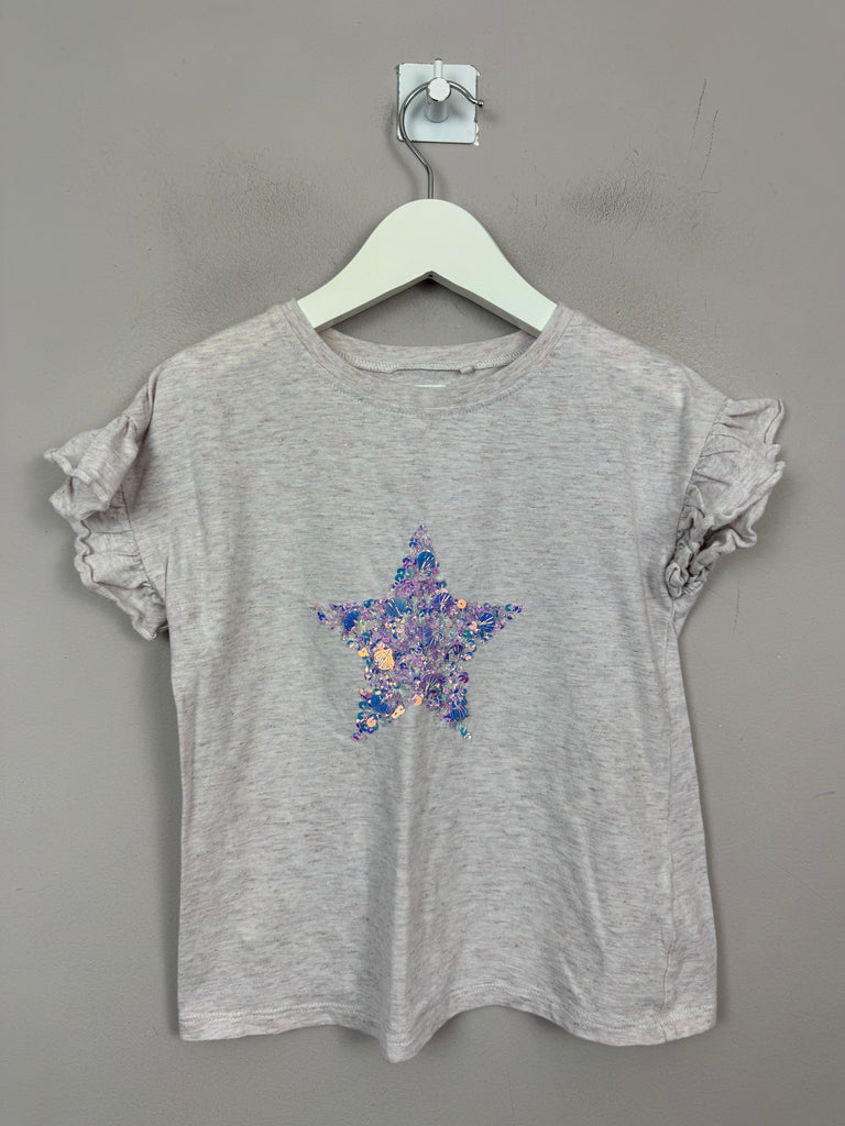 Next sequin star t-shirt 5y - sweet Pea Preloved