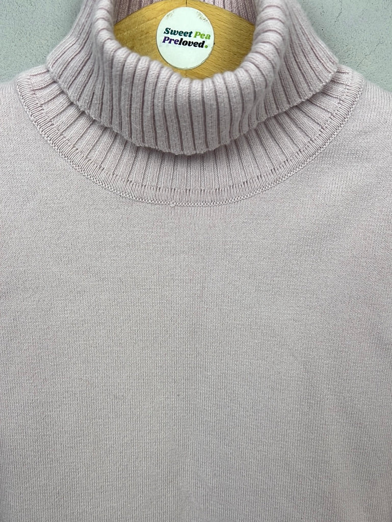 Secondhand Girls Mayoral pale pink turtle neck jumper 6y