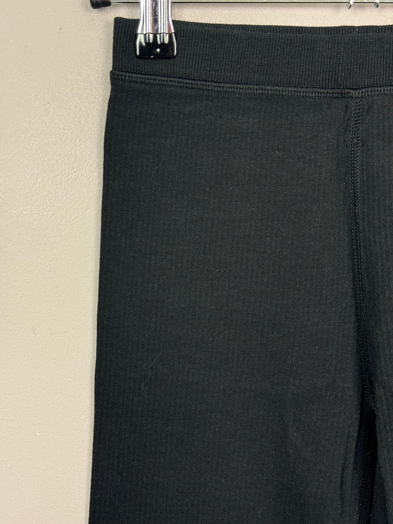 Secondhand kids M&S Black Ribbed thermal Bottoms 9-10y