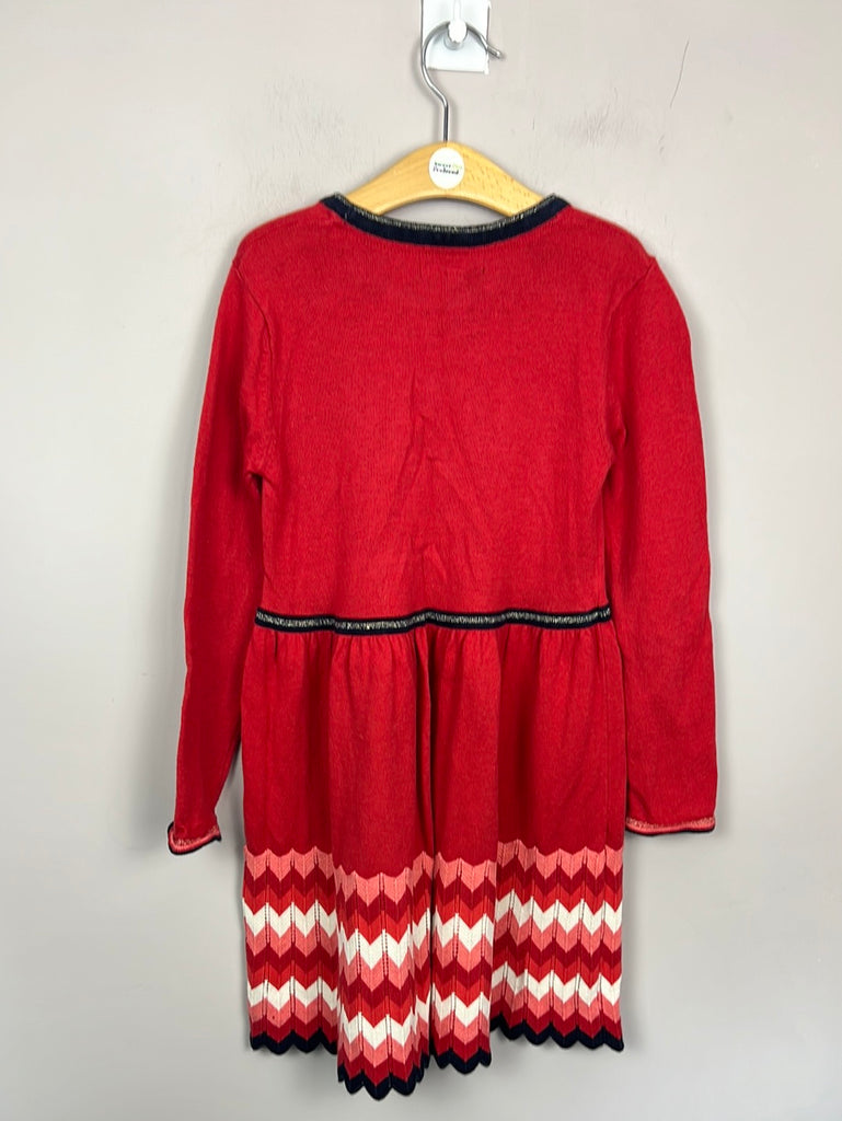 Autograph Red Zig Zag Knit Dress 5-6y - Sweet Pea Preloved