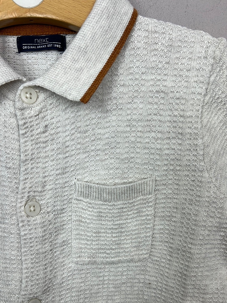 Next texture knit polo 2-3y