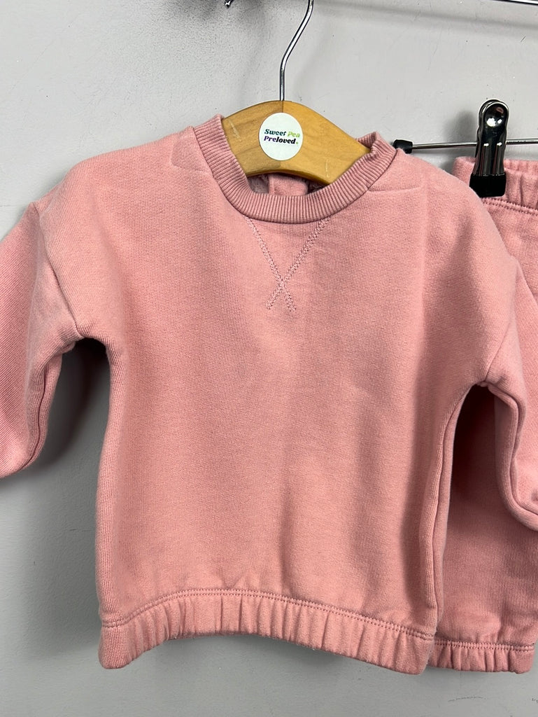 Second hand baby M&S Pink Tracksuit 6-9m