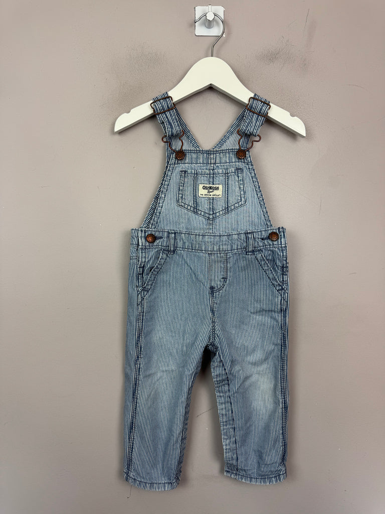 Oshkosh Hickory Stripe Dungarees - Sweet Pea Preloved