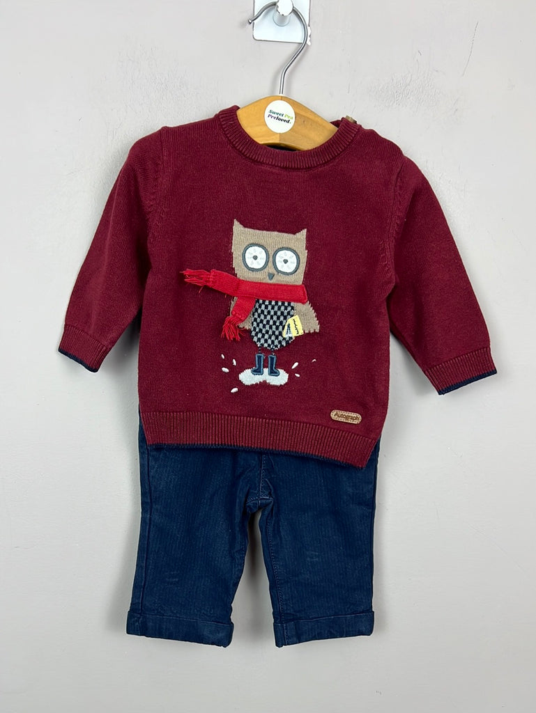 Secondhand baby Autograph Owl jumper & trousers set 0-3m