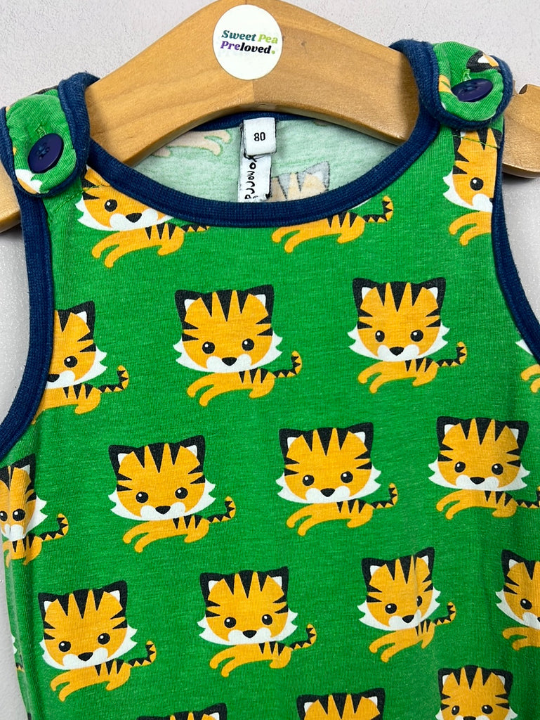 Pre Loved Baby Maxomorra Tiger Dungarees 12m