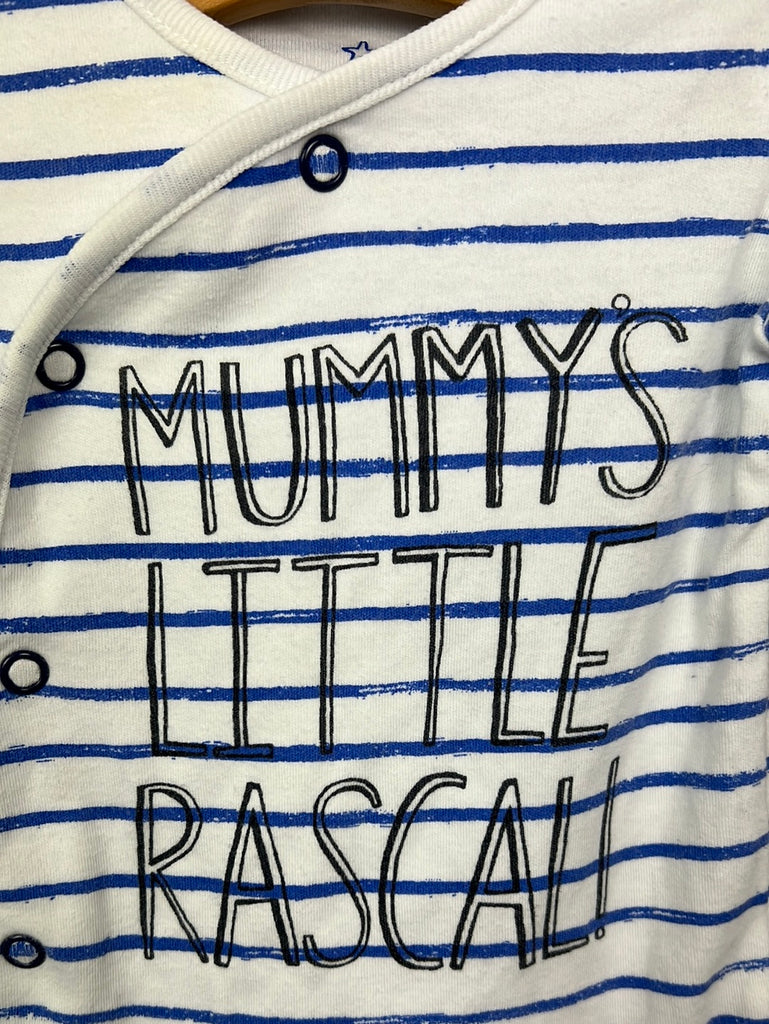 Next Mummy's Little Rascal sleepsuit First Size